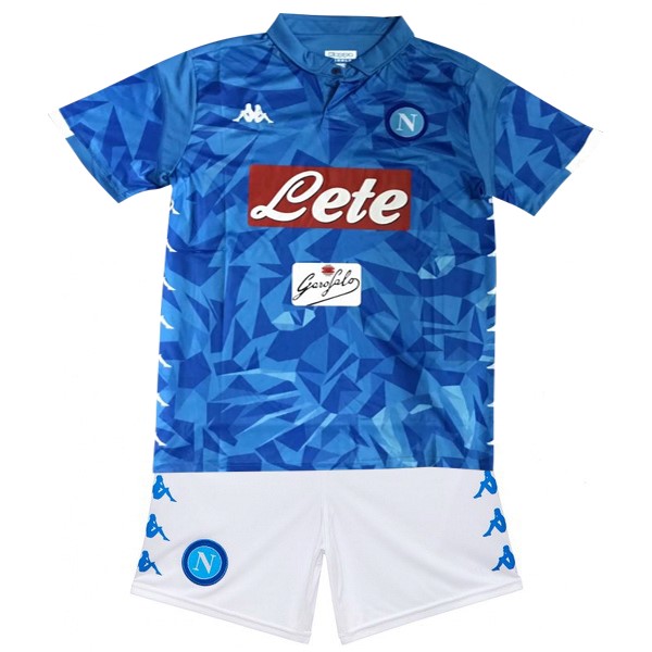 Camiseta Napoli Primera equipación Niños 2018-2019 Azul Blanco
